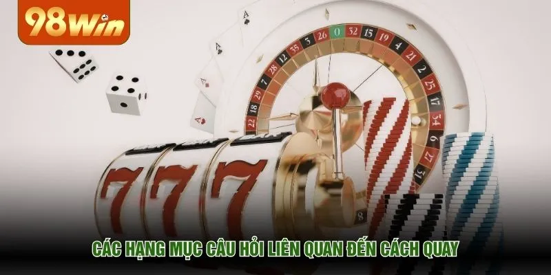 Các hạng mục câu hỏi liên quan đến cách quay